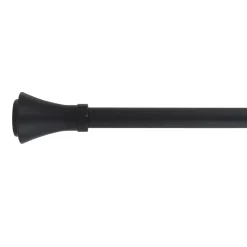 Set completo bastone tenda regolabile (L210 - L380 cm / D19 mm) Brasserie Nero opaco