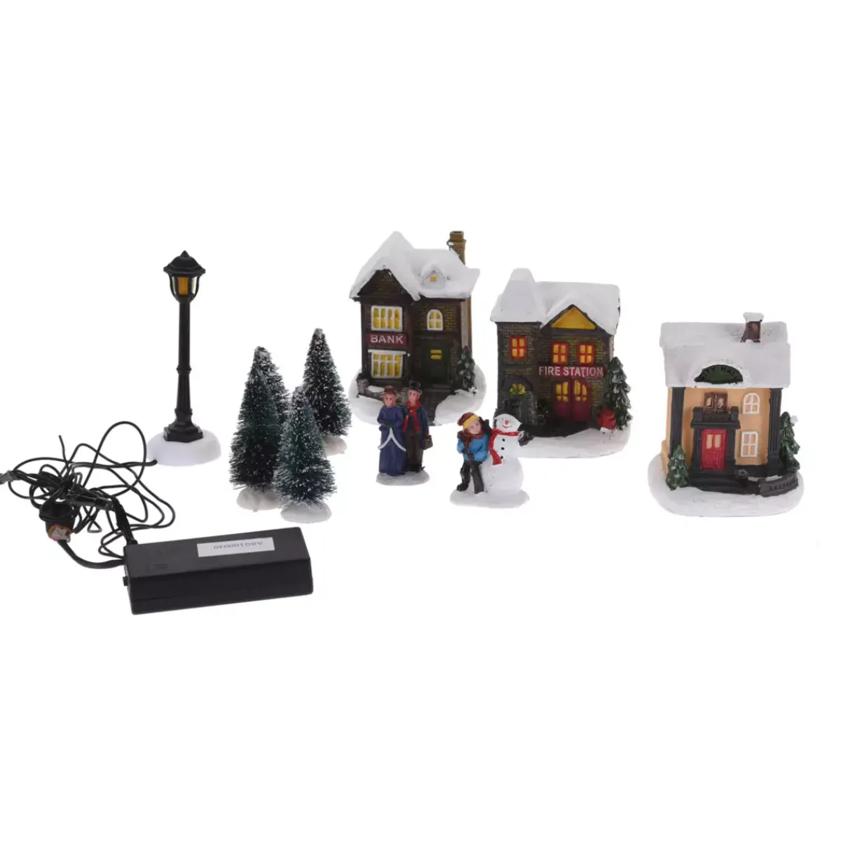 KOOPMAN Villaggio Di Natale Luminoso-Set completo villaggio luminoso Oslo a pile