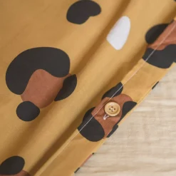Set copripiumino e due federe per bambini in cotone (240 x 220 cm) Lola Caramel