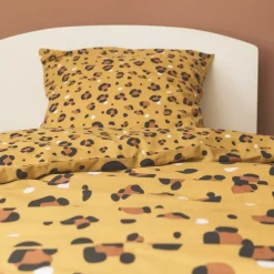 Set copripiumino e federa per bambini in cotone (140 x 200 cm) Lola Caramel