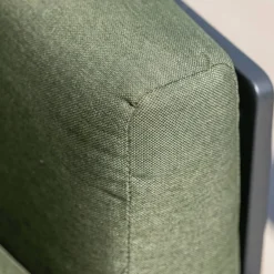 Set da giardino in alluminio 5 posti 4 pezzi Monte Carlo Grigio antracite e verde rosmarino