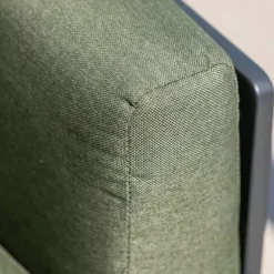 Set da giardino in alluminio 8 posti 6 pezzi Monte Carlo Grigio antracite e verde rosmarino