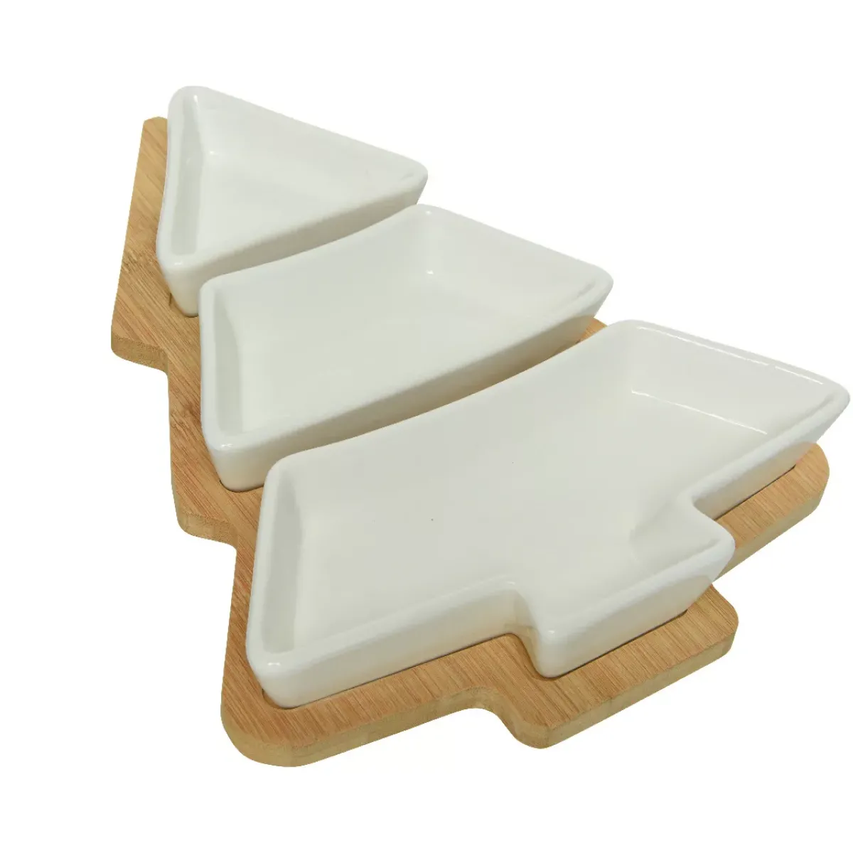 KAEMINGK Stoviglie Natalizie-Set da tapas 3 piatti (27 x 20 cm) Il mio bel albero
