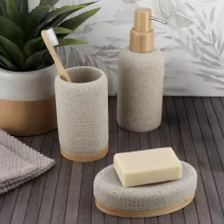 TENDANCE Accessori Bagno-Set di accessori bagno Effetto Maille
