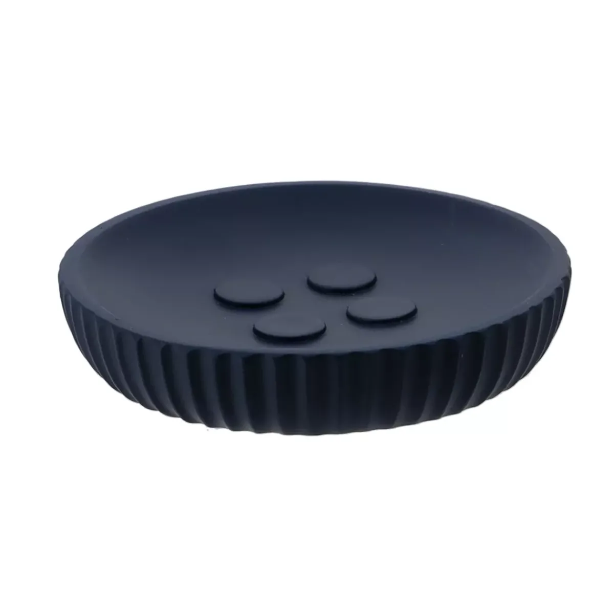 TENDANCE Accessori Bagno-Set di accessori bagno in resina Striato Blu marino