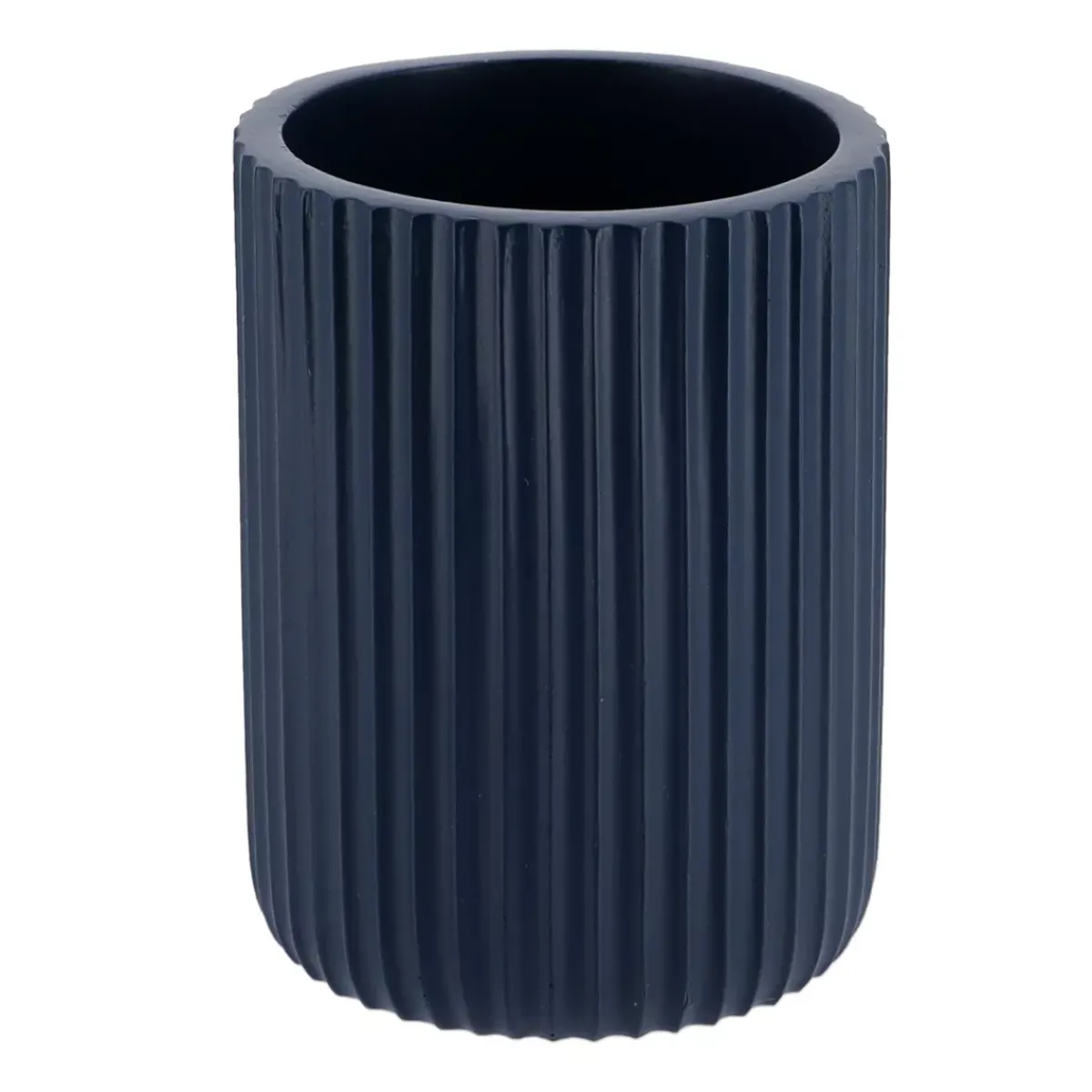 TENDANCE Accessori Bagno-Set di accessori bagno in resina Striato Blu marino