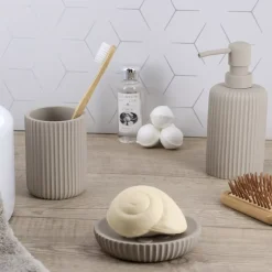 TENDANCE Accessori Bagno-Set di accessori bagno in resina Strié