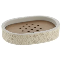TENDANCE Accessori Bagno-Set di accessori da bagno incisi Casabianca Naturale