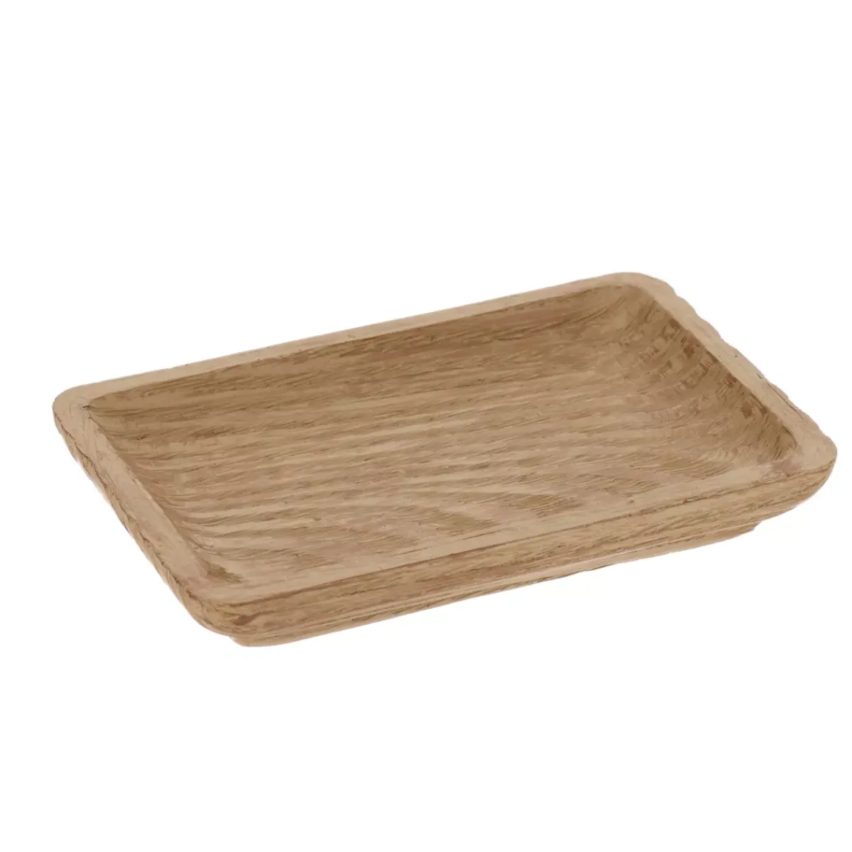 TENDANCE Accessori Bagno-Set di accessori per il bagno effetto legno Scandi