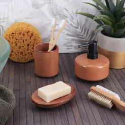 TENDANCE Accessori Bagno-Set di accessori per il bagno gres laccato Season color