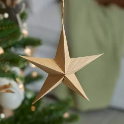 KAEMINGK Addobbi Natalizi|Decorazioni E Oggetti Natalizi-Set di 4 addobbi da appendere in carta (D15 cm) Astro di Carta