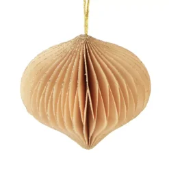 KOOPMAN Addobbi Natalizi|Decorazioni E Oggetti Natalizi-Set di 9 addobbi natalizi da appendere (D60 mm) Chiusura magnetica in carta , bianco e oro