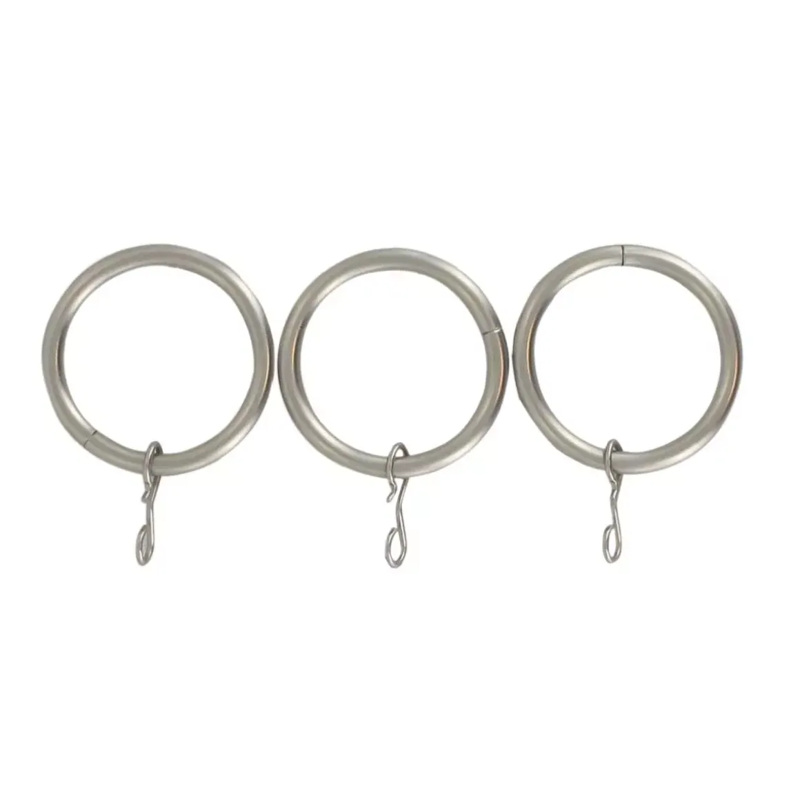 Set di 8 anelli (D20mm) Jim Argento opaco