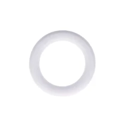 Set di 8 anelli per bastone per tende in legno cerusato (D28 mm) Soren Bianco