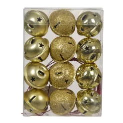 KAEMINGK Addobbi Natalizi-Set di 12 campanelle da appendere (D3 cm) Christmas Stars