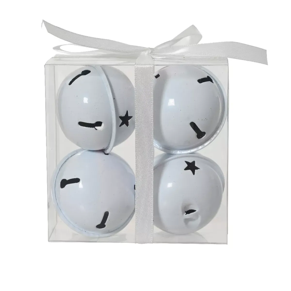 KAEMINGK Addobbi Natalizi-Set di 4 campanelle in metallo (D11 cm) Christmas Nova