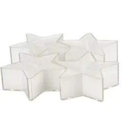 Candele Natalizie-Set di 4 candele Stelle