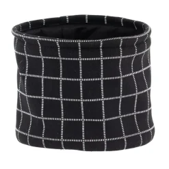 TENDANCE Accessori Bagno|Cesti E Scatole-Set di 3 cestini portaoggetti (17 cm) Quadretti