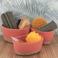 TENDANCE Accessori Bagno|Cesti E Scatole-Set di 3 cesti portaoggetti (13 cm) Timeless