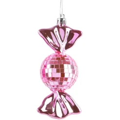 KAEMINGK Addobbi Natalizi-Set di 3 decorazioni natalizie da appendere (H12 cm) Caramelle disco