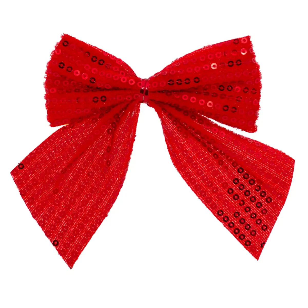 JJA Addobbi Natalizi-Set di 3 fiocchi di Natale (h9 cm) Prestige paillettes