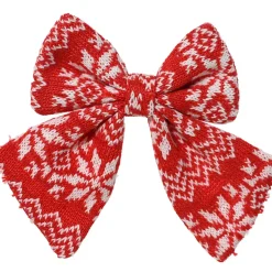 KAEMINGK Addobbi Natalizi-Set di 2 Fiocchi di Natale (H13 cm) Tradizione e bianco