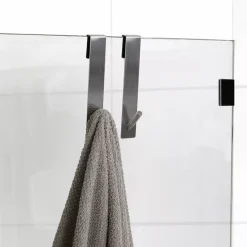 TENDANCE Contenitori Bagno-Set di 2 ganci speciale parete doccia (H18cm) Cromo