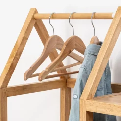 Atmosphera cru017dateur d'intu017drieur for kids Oggetti Decorativi Bambini-Set di 4 grucce per bambini in legno (H19 cm) Naturale