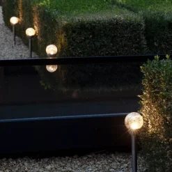 #N/A Luci Per Esterno-Set di 6 lampade da giardino solari (24.5 cm)