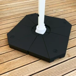 MOBELLIA Base E Accessori-Set di 4 lastre per Ombrellone decentrato 20L -