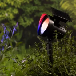 KAEMINGK Luci Per Esterno-Set di 2 paletti da giardino solari da 25 lumen (H31 cm) Spot Bianco caldo e