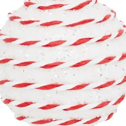 JJA Palline Di Natale-Set di 22 Palline di natale assortite a righe Fantasia e Bianco