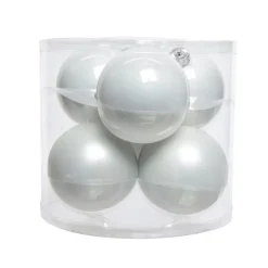 KAEMINGK Palline Di Natale-Set di 6 palline di Natale di vetro (D80 mm) Myst