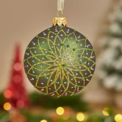 KAEMINGK Palline Di Natale-Set di 6 palline di Natale di vetro (D80 mm) Fiori