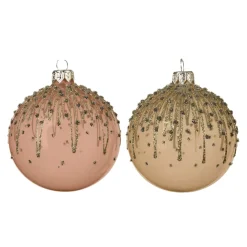 KAEMINGK Palline Di Natale-Set di 6 palline di Natale di vetro (D80 mm) Korona