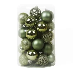EMINZA Palline Di Natale-Set di 35 palline di Natale (D60 mm) Aravis mix