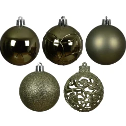 EMINZA Palline Di Natale-Set di 35 palline di Natale (D60 mm) Aravis mix