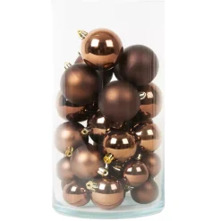KAEMINGK Palline Di Natale-Set di 30 palline di Natale (D60 mm) Aravis Marrone