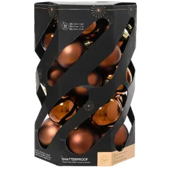 KAEMINGK Palline Di Natale-Set di 30 palline di Natale (D60 mm) Aravis Marrone