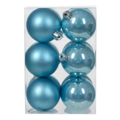 KAEMINGK Palline Di Natale-Set di 12 palline di Natale (D60 mm) Aravis Blu brillante
