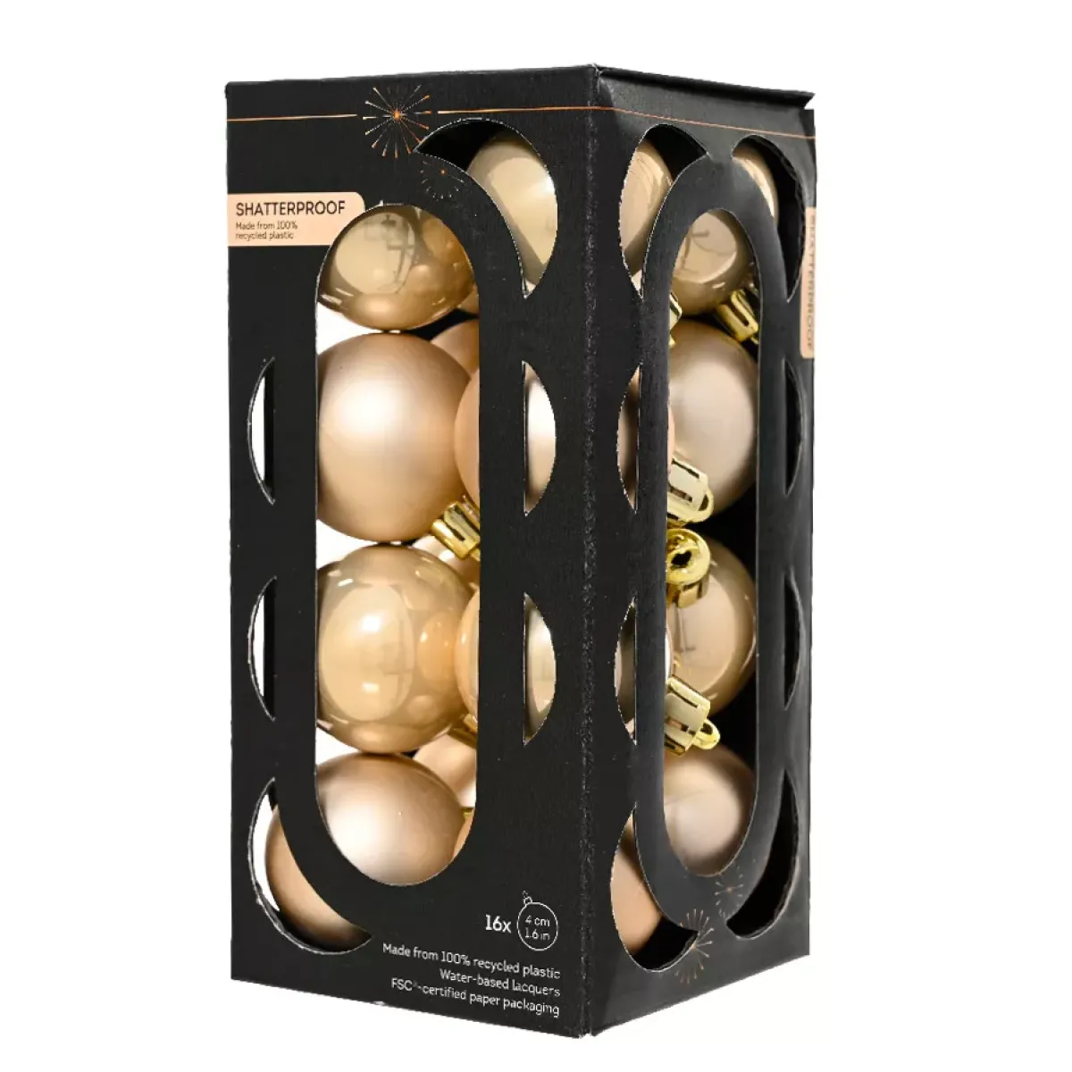 KAEMINGK Palline Di Natale-Set di 16 palline di Natale (D40 mm) Aravis