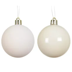KAEMINGK Palline Di Natale-Set di 12 palline di Natale (D60 mm) Aravis Bianco lana
