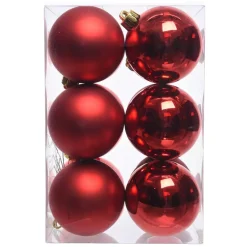 KAEMINGK Palline Di Natale-Set di 12 palline di Natale (D60 mm) Aravis