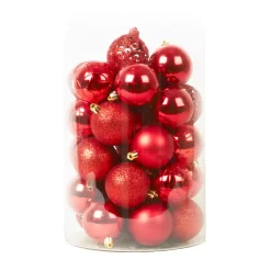 EMINZA Palline Di Natale-Set di 35 palline di Natale (D60 mm) Aravis mix