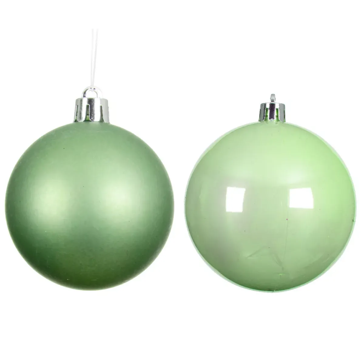 KAEMINGK Palline Di Natale-Set di 6 palline di Natale (D80 mm) Aravis Verde tè matcha