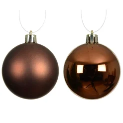 KAEMINGK Palline Di Natale-Set di 4 palline di Natale (D100 mm) Aravis Marrone