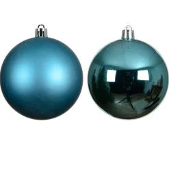 KAEMINGK Palline Di Natale-Set di 6 palline di Natale (D80 mm) Aravis Blu brillante