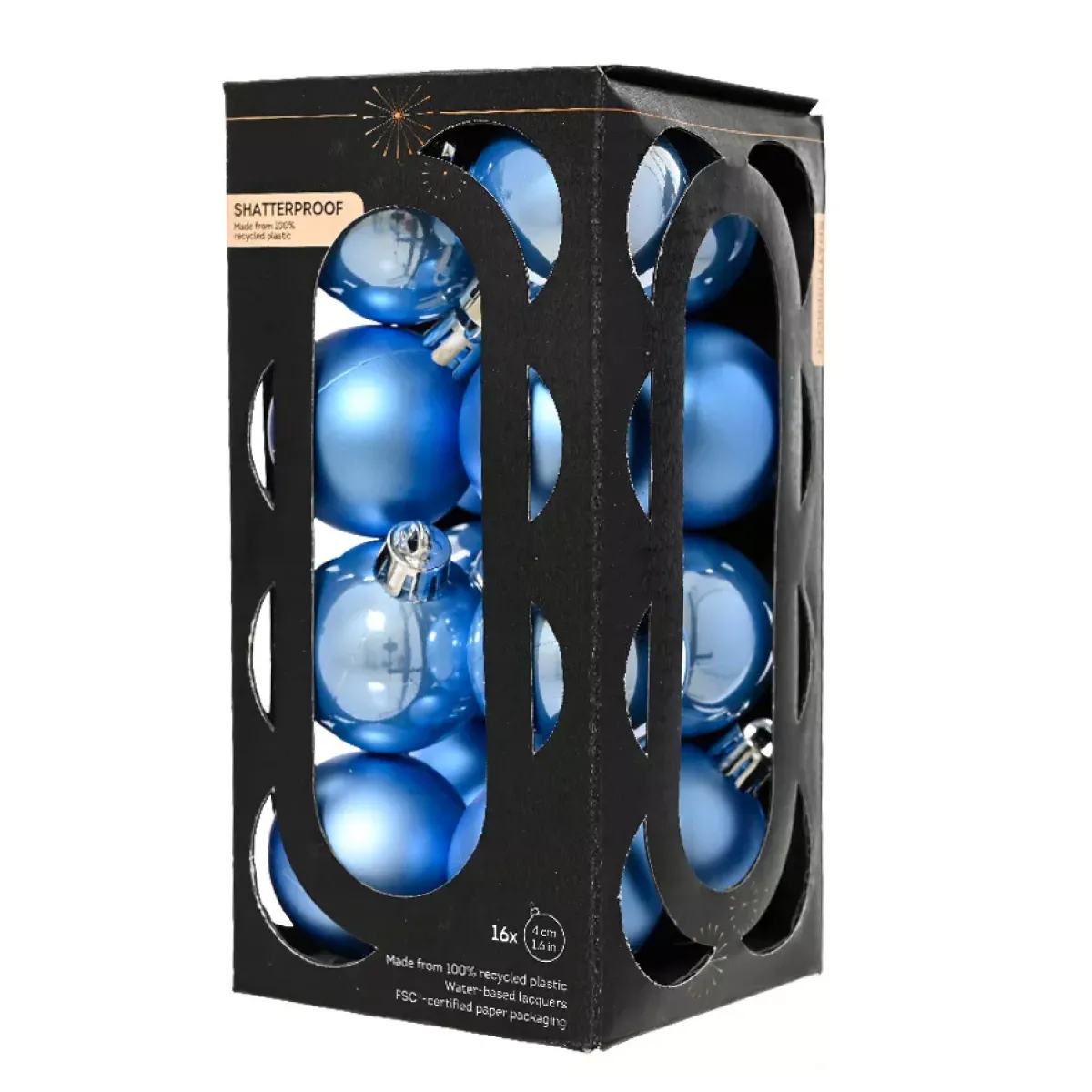 KAEMINGK Palline Di Natale-Set di 16 palline di Natale (D40 mm) Aravis