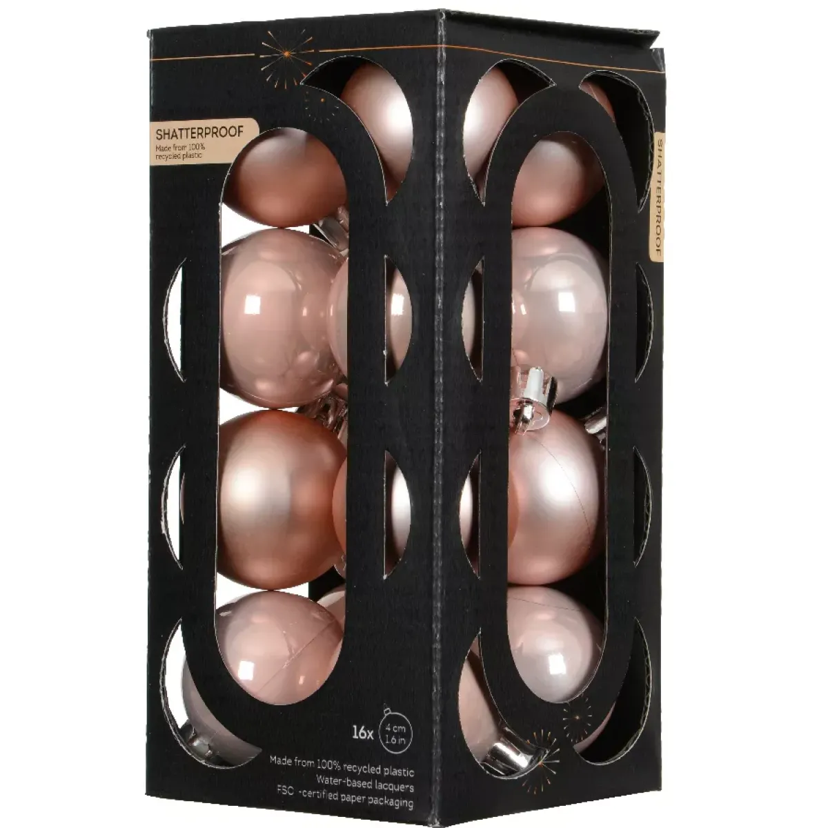 KAEMINGK Palline Di Natale-Set di 16 palline di Natale (D40 mm) Aravis