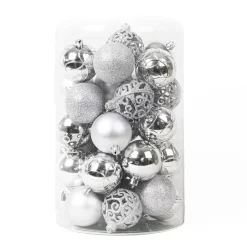 EMINZA Palline Di Natale-Set di 35 palline di Natale (D60 mm) Aravis